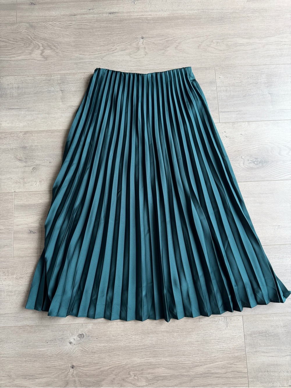 J. Crew Gwyneth pleated slip Midi Skirt in Hunter/Pine Green - size XXS